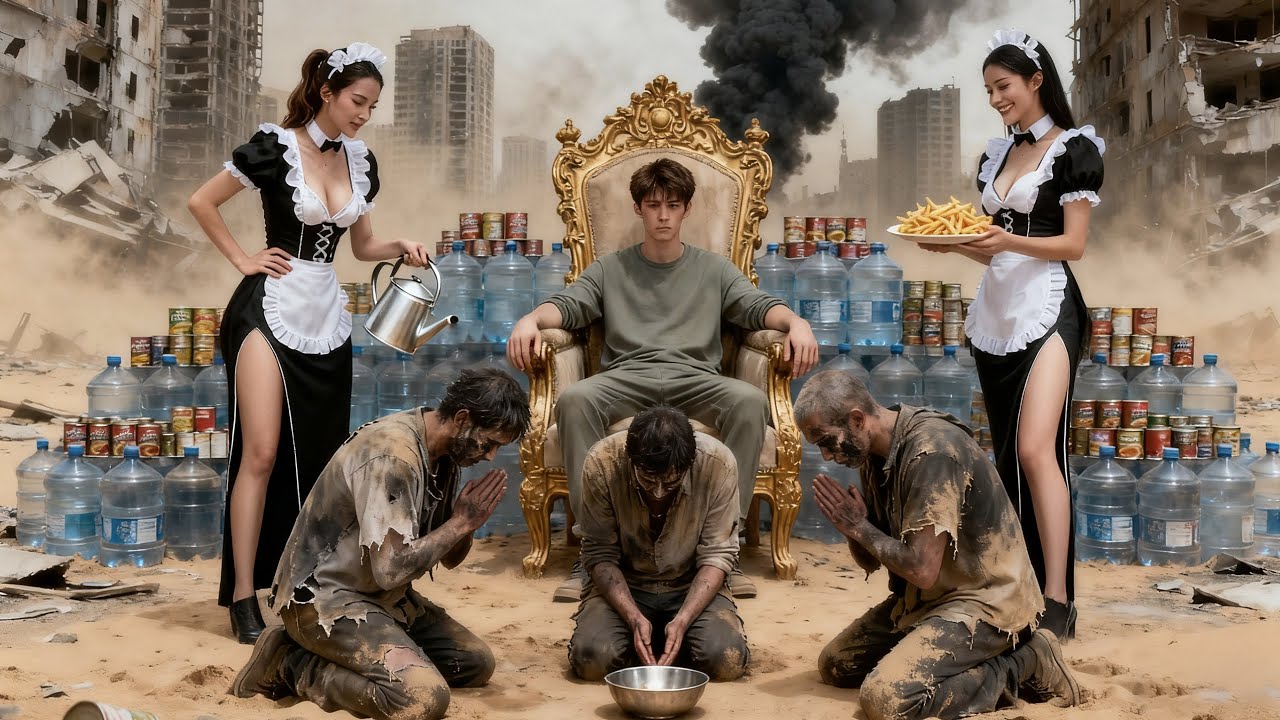 Antes del apocalipsis zombi, guardé provisiones y me escondí con un grupo de chicas sexys.