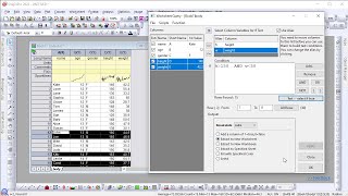 How to extract data by worksheet query