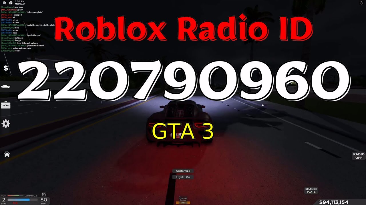 GTA 3 Theme Song Roblox Code YouTube 