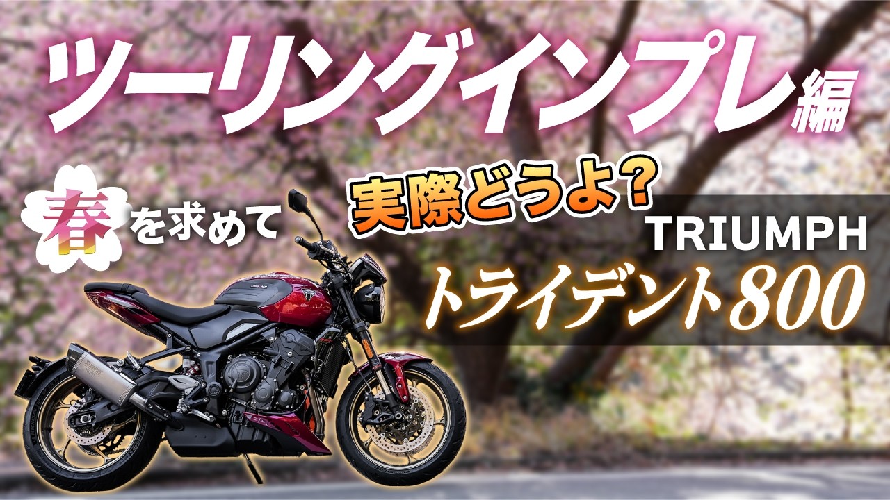 Test Ride] Spring Touring Izu and Kawazu on a Trident 800