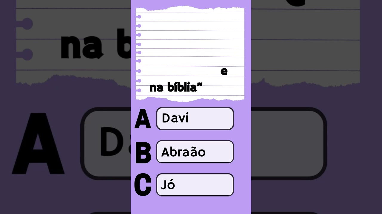 ❤️Casais da Bíblia - Quiz Bíblico - Jogo das 3 Pistas - Nível Fácil #14 