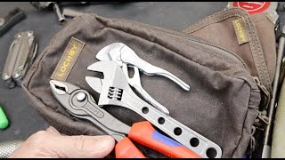 Lochby Inverts the Tool Pouch: Dual overlapping pockets organize more than possible. Waxed Canvas!
