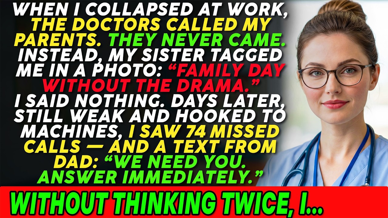 My Parents Refused to Show Up When I Collapsed at Work — But Dad Called as Soon as He Needed Help.