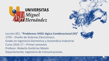 Lec001 Problemas VHDL lógica combinacional (III)