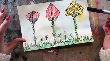 Continuous Contour Line Drawing for Kids!