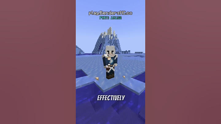 BendersMC - 5 THINGS NEW PLAYERS SHOULD KNOW ABOUT WATER BENDING! #minecraft