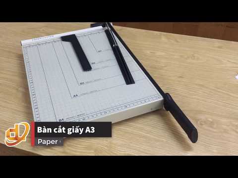 Video Bàn cắt giấy A3 giá rẻ tại TPHCM| Bàn cắt giấy văn... - youtube