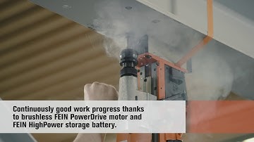 FEIN AKBU 35mm 18V Cordless Core Drilling Machine - Overhead Drilling