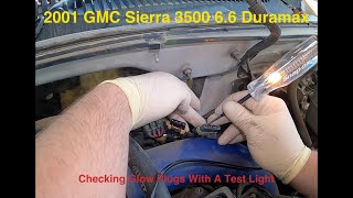 2001 Gmc Sierra 3500 6.6 Duramax P0380 Glow Plug/Intake Air Heater