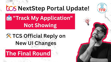 TCS Track My Application Not Showing? | Official Reply from TCS