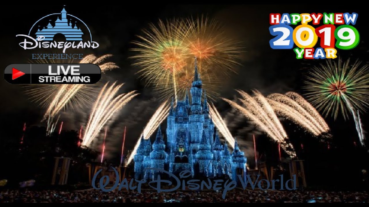 🔴LIVE New Years Eve Fireworks Walt Disney World 2019 | Live Stream Magic Kingdom Fantasy In The Sky