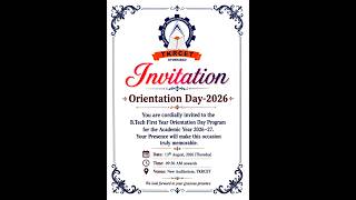 TKR COLLEGE OF ENGINEERING AND TECHNOLOGY|| ORIENTATION DAY CELEBRATIONS 2026