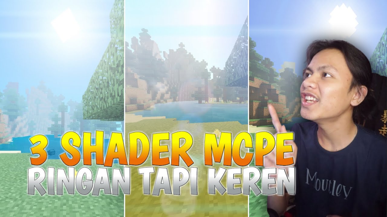 TOP 3 SHADER MCPE YANG RINGAN TAPI KEREN BENER ! Support Versi Terbaru ...