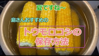 【おまけ　島さんファームのトウモロコシ】美味しい保存方法