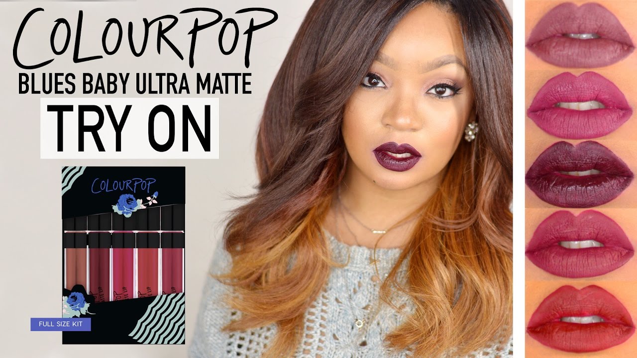 COLOUR POP HOLIDAY LIP KIT TRY ON/SWATCHES | LINGYWASHERE