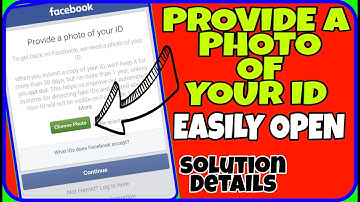 HOW TO SOLVE PROVIDE A PHOTO OF YOUR ID PROBLEM 2019 | OPEN FACEBOOK ACCOUNT | BY SHAHID TRICKER