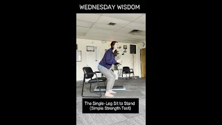 The Single-Leg Sit to Stand (Simple Strength Test) #shorts
