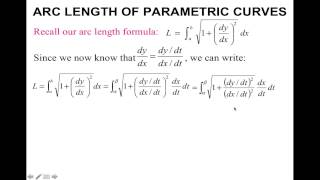 Topic 54-Integration with Parametric Curves