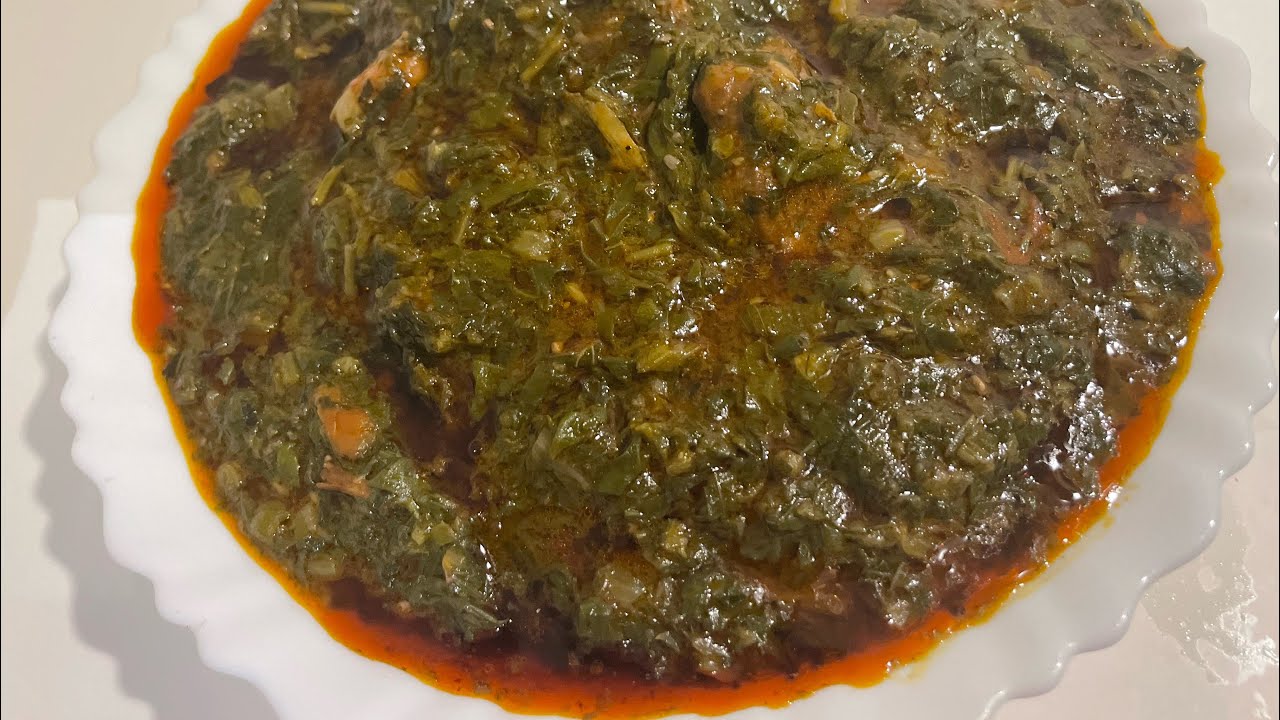 Sauce épinard à l’huile rouge