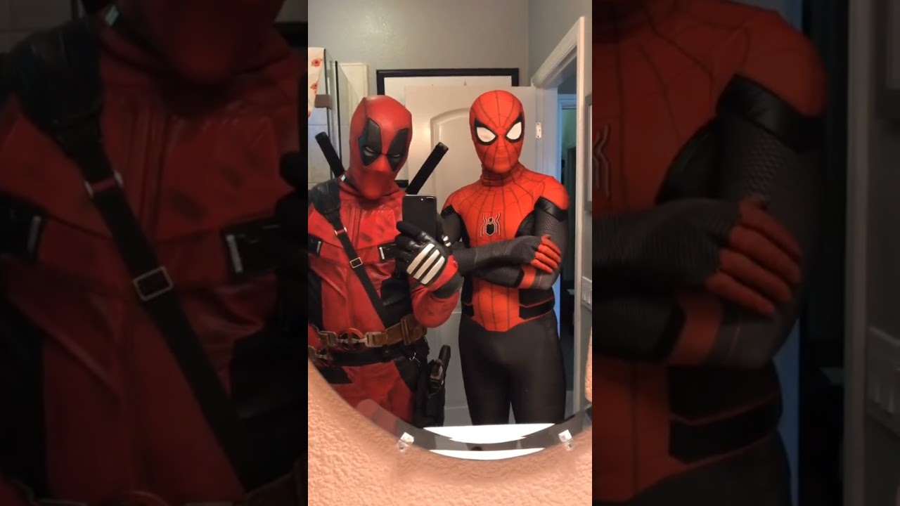 👶BOYY DONT YOU BE PLAYING WITH ME LIKE THAT!!!#deadpool#spiderman#cosplay#mylove#loveme#mybaby#baby