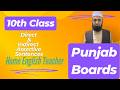 10th English | Direct &amp; Indirect | Assertive Sentences | Punjab Boards
