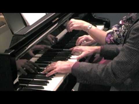 Debussy's Fetes for piano four-hands