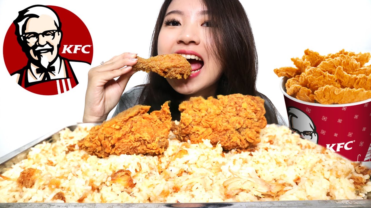 MUKBANG NASI KFC RICECOOKER VIRAL !! - YouTube