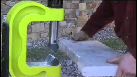 Splitting Travertine with ease using the Mighty C