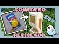 Cómo hacer comedero 💡♻️ (reciclado )| Periquitos Australianos