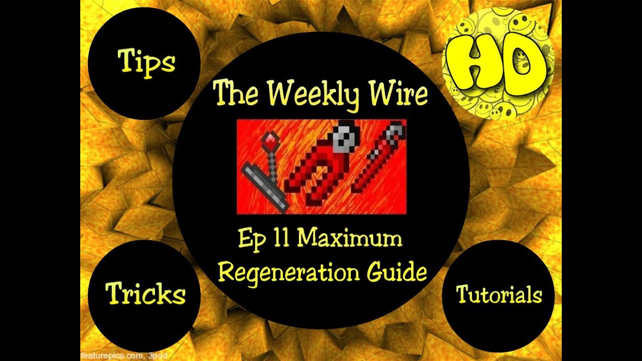 Terraria The Weekly Wire Ep11 - Maximum Regeneration Guide terraria journey's end
