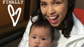 pauleen natuwa na finally nakasama ni maine si baby tali