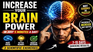 Train Your Brain Like a Genius 🧠 | 3 Science-Backed Exercises to Boost Memory, Focus & IQ