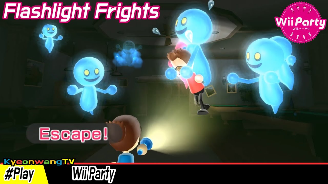 Wii Party Mini game continuous play! ( Flashlight Frights gameplay