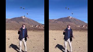 7 Ball Juggling in 3D! (Mount Teide)