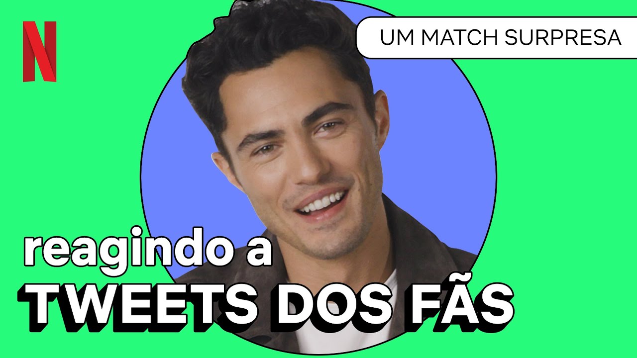 Darren Barnet reagindo a tweets brasileiros | Netflix Brasil