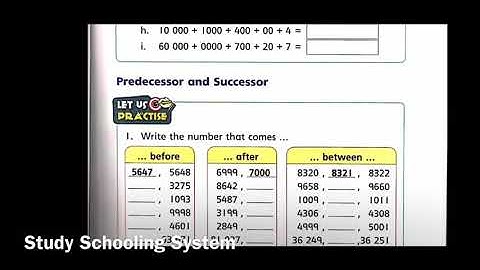 Online Video Lecture of Countdown 3 Unit#1 Numbers pg 15 (Predecessors & Successors) by Ms. Laraib