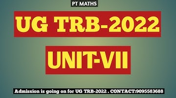 UG TRB -complex analysis