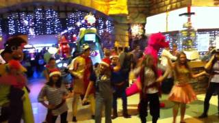 New Year dance, flash mob, Happylon, 2012