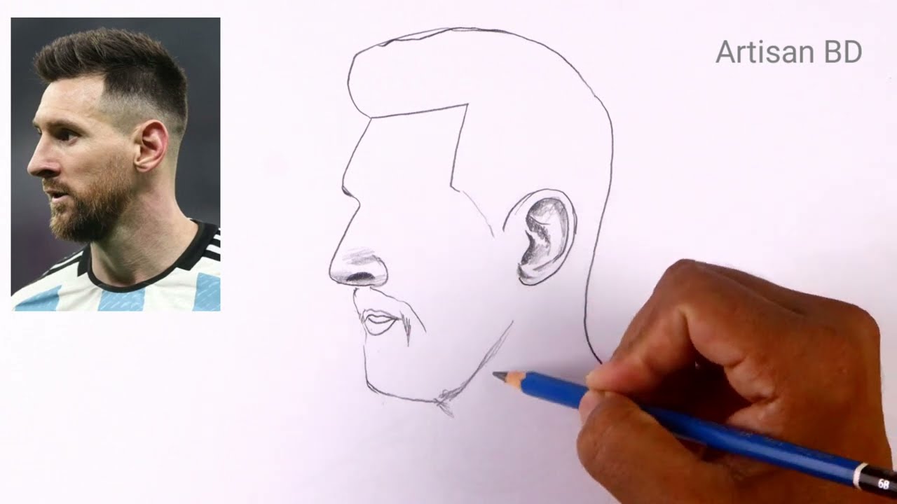 Lionel Messi Art Sketch at best price in Tiruchirappalli by Pencil Arts |  ID: 20764800797