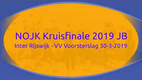 Kruisfinale Nederlandse kampioenschappen NOJK JB 2019 Inter Rijswijk - VV Voorsterslag