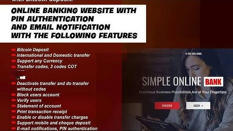 Online Banking Website with Bitcoin Deposit Script - How To Download Free