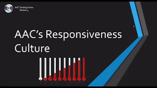 Module 3 - Responsiveness - AAC Professional Development Training