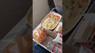 Typical meal on Emirates Airbus A380-800