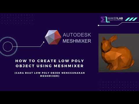 How to Create Low Poly Object Using Meshmixer - YouTube
