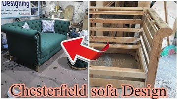 How To Make| chesterfield sofa Design process work step by step_Makeing video High quality low price