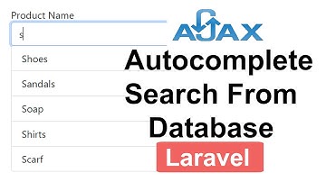 Ajax Autocomplete Search From Database In Laravel In Hindi