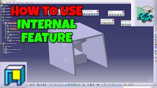 How to Use Internal Features in CATIA V5 Functional Modeling Part Workbench #catiav5 #cad