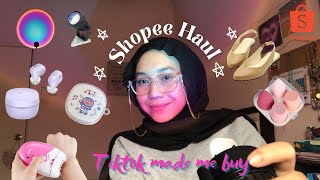 Shopee Haul | TikTok made me buy | Epilator, Baseus WM01, sunset lamp, flat shoes | Malaysia screenshot 5