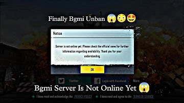 BGMI Server is not online yet !! Finally Bgmi Unban 🤩😱🔥