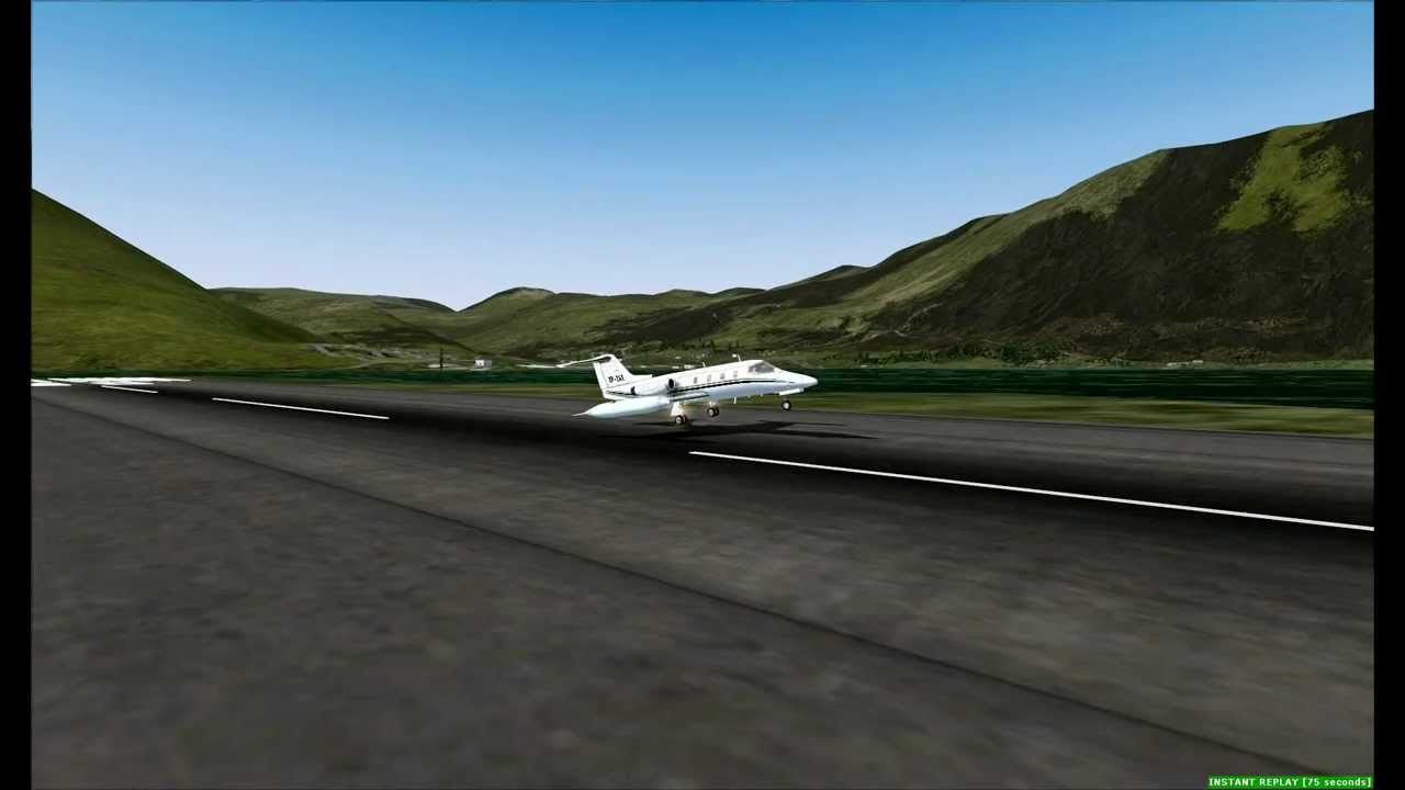 |FSX| Lear 24 Landing @ BIIS Ísafjördur Iceland